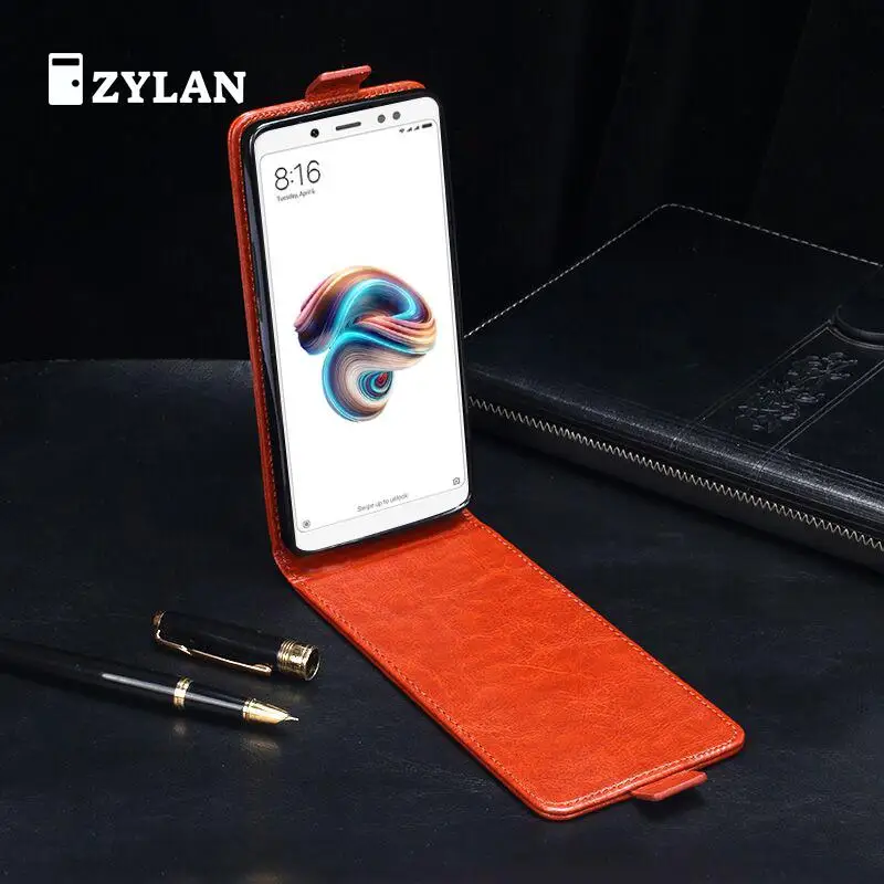 Чехол для zylan Cover Защитный чехол телефона кожаный XIAOMI Redmi Note 3 4 4X 5 Pro черный