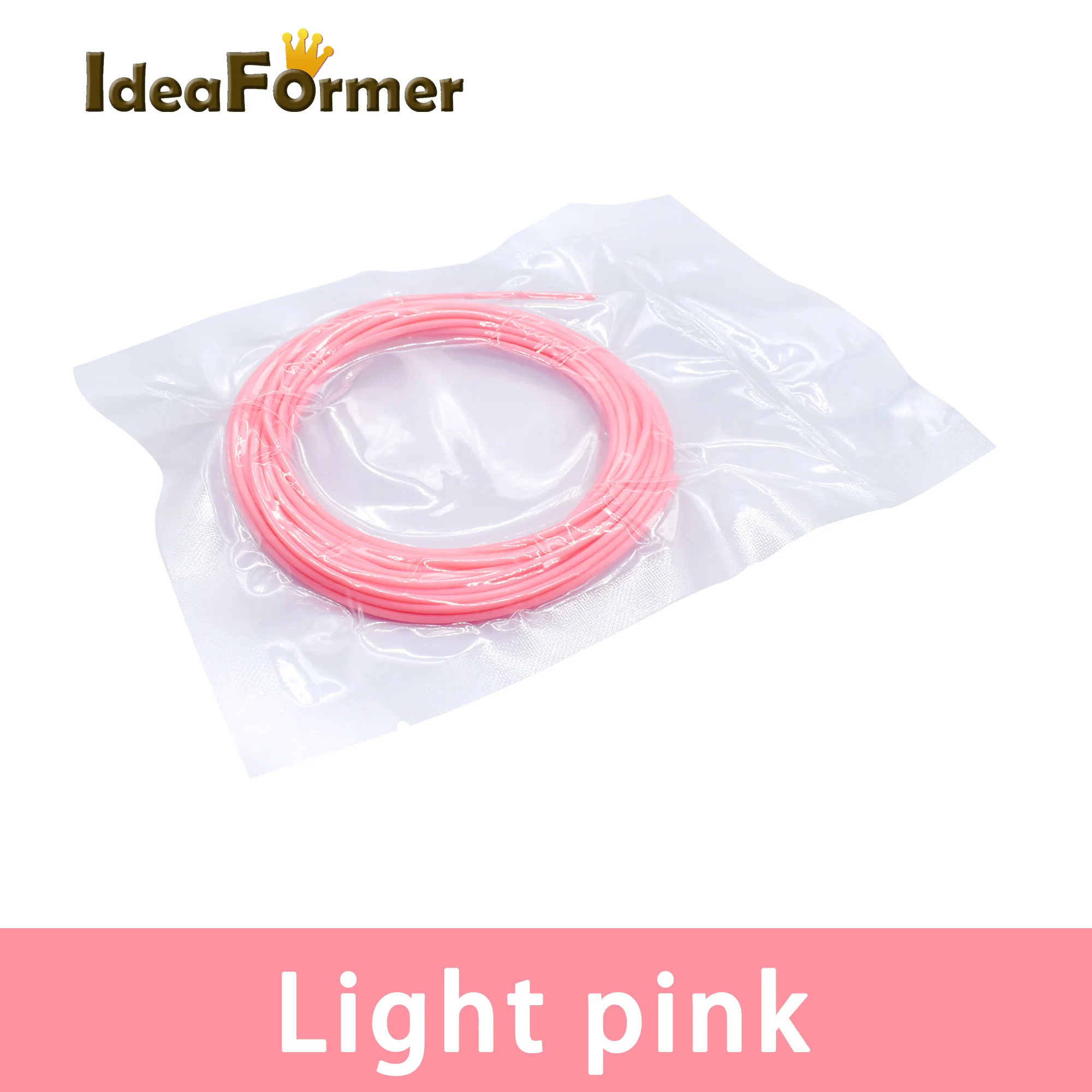 Light pink 5 м PCL многоцветная нить 1,75 мм Материалы для печати пластик для 3D печати ручки и части 3D принтера - Цвет: Light pink