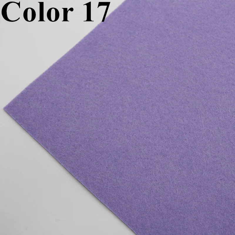 C17 2 мм Толщина 20X30 см фетровая Полиэстеровая ткань Nonwoven Цветы Ткань гирлянды мульти Цвет для Швейное Ремесло «сделай сам» ремесленных Декор - Цвет: C17