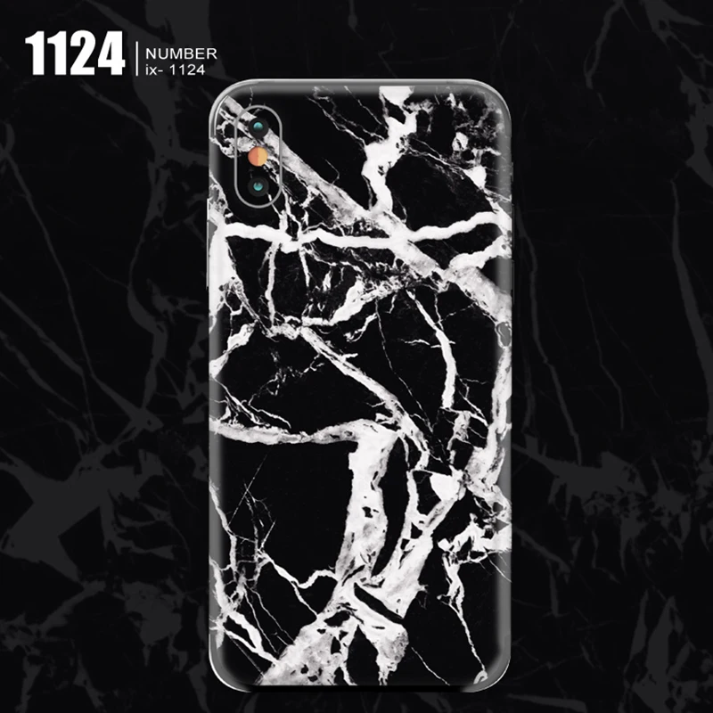 Роскошные мраморные наклейки для телефона iphone 7 8 X XS цветная пленка задняя крышка