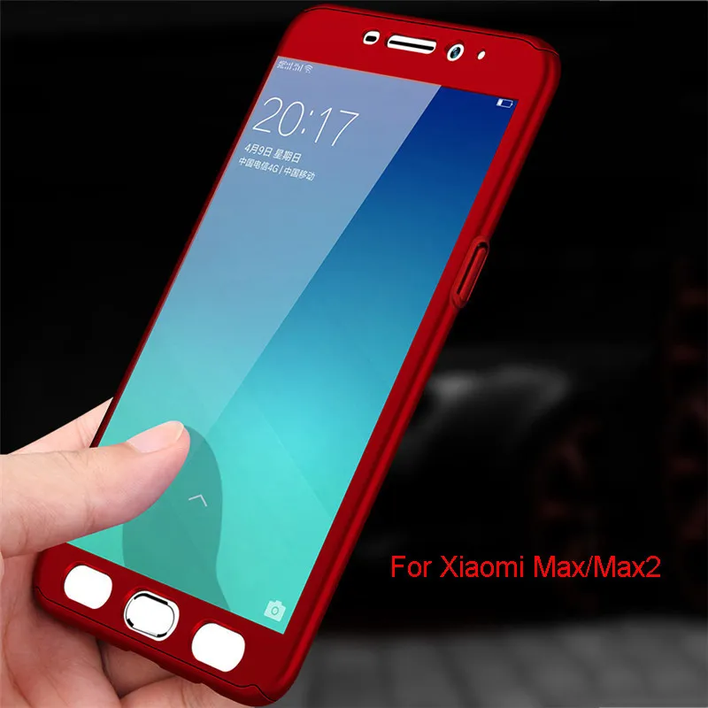Роскошный ударопрочный чехол с защитой 360 градусов для Xiaomi Mi Max 2 жесткий матовый