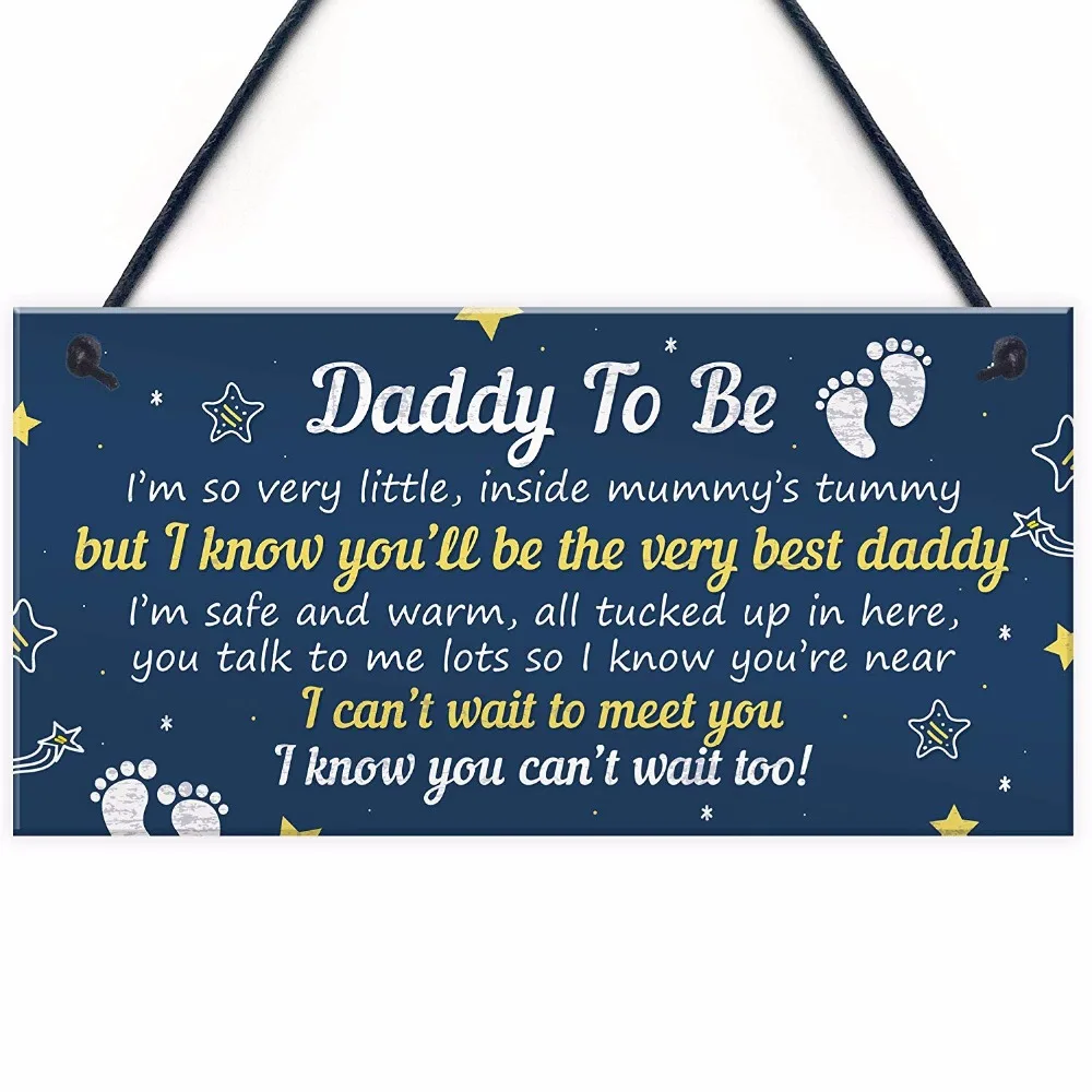 Meijiafei Daddy подарки от Bump подвесная табличка для детского душа подарок папы ребенка
