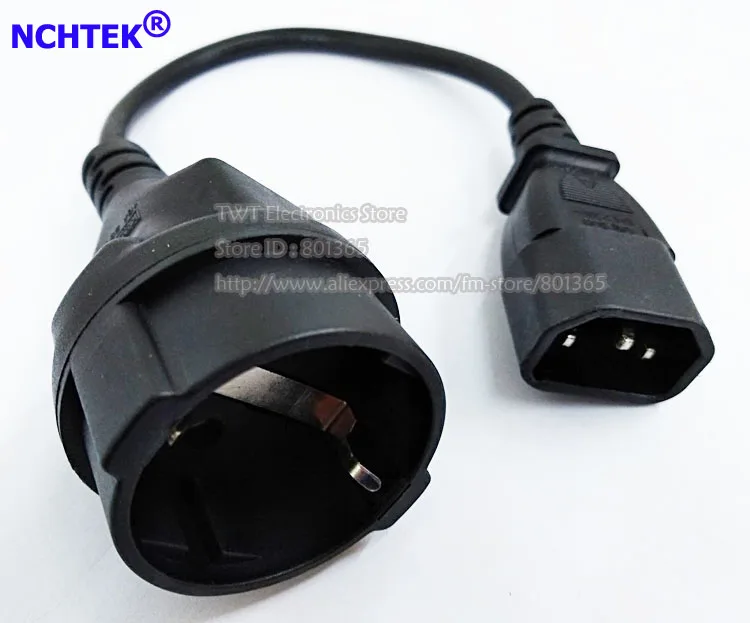 NCHTEK евро UPS/PDU шнур питания/свинец IEC 320 C14 3Pin папа к CEE 7/7 Европейский SCHUKO гнездо