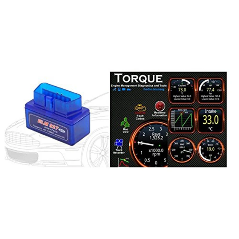 Obd2 сканер Mini elm327 Bluetooth V2.1/V1.5 OBD2 автомобильный диагностический инструмент ELM 327 Bluetooth для Android/Symbian для OBDII протокол