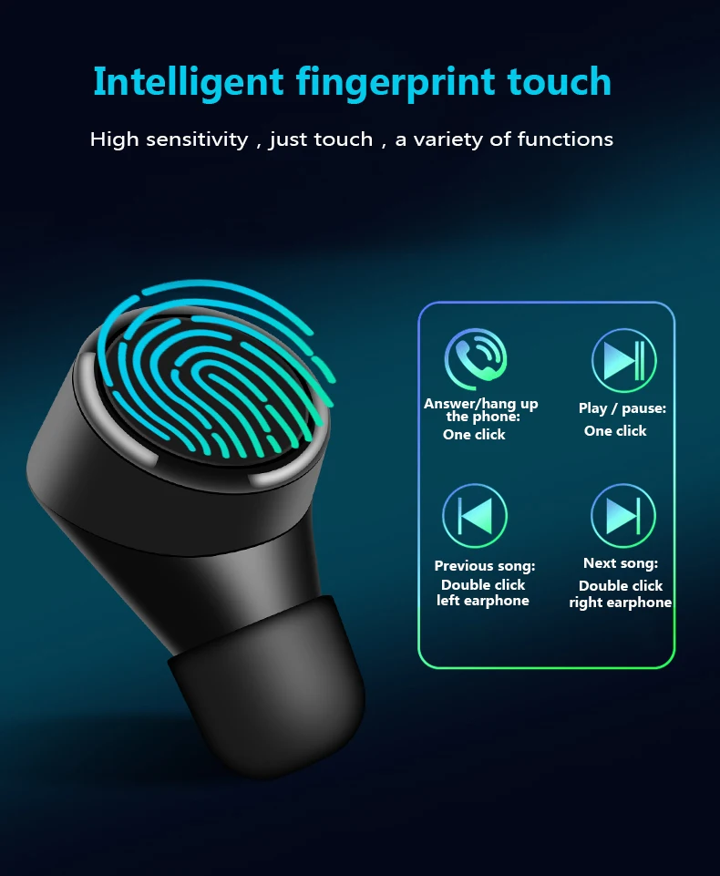 Arlado TWS06 Беспроводная bluetooth-гарнитура с шумоподавлением IPX5 водонепроницаемые спортивные наушники удобные наушники с сенсорным управлением