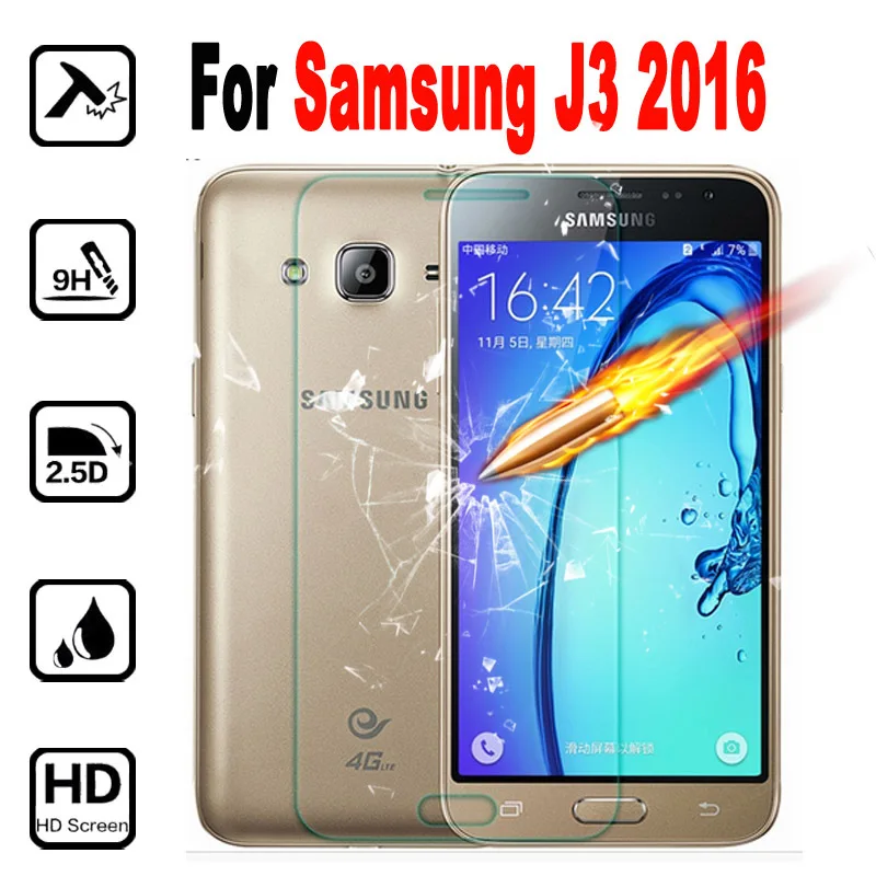 Защитная пленка для экрана телефона J3 из закаленного стекла Samsung Galaxy 2016 J320 SM J320F 9H