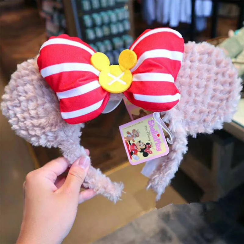 B Аксессуары для Диснея с Микки-ушами, мультяшный disney land головной убор, милые плюшевые игрушки для девочек, модные наряды, игрушки в подарок на день рождения - Цвет: B