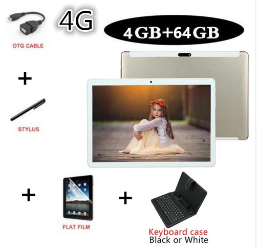 4G Add Keyboard Case Новые CP9 10,1 дюймов 4 аппарат не привязан к оператору сотовой связи планшет MT8752, четыре ядра, 4 Гб Оперативная память 64 Гб Встроенная память Dual SIM 8.0MP gps Android 9,0 1280*800 ips планшет - Комплект: 4G Add Keyboard Case