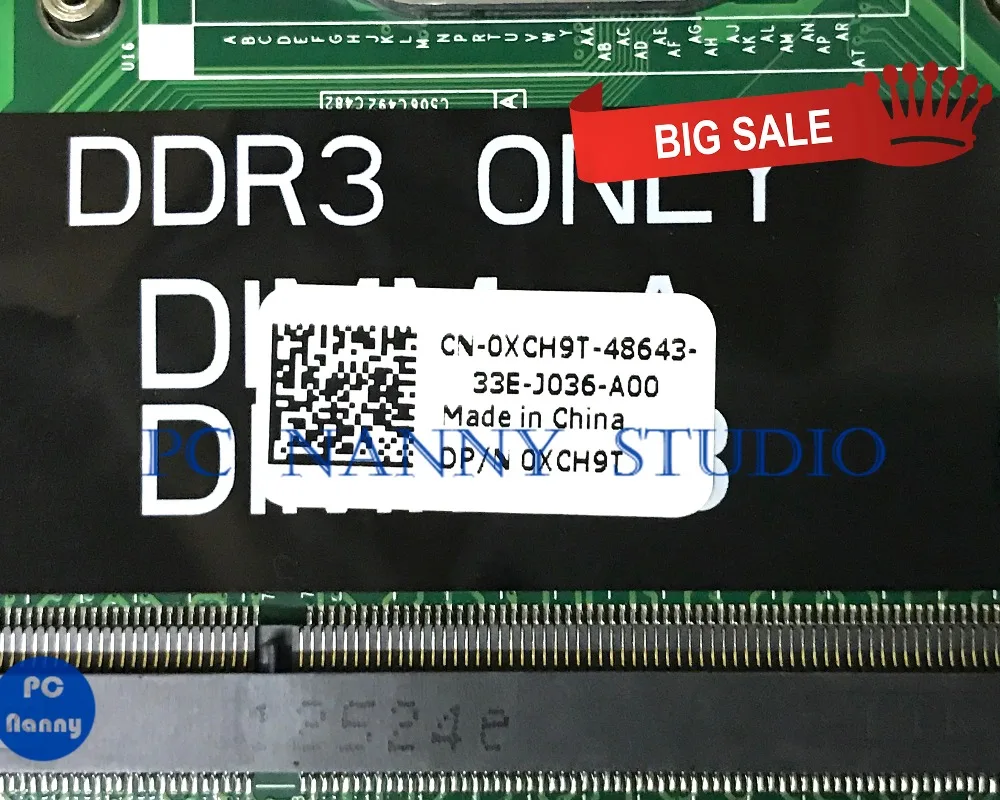 PCNANNY 0XCH9T XCH9T для DELL Inspiron N3010 материнская плата DAUM7CMB6C0 HM57 DDR3