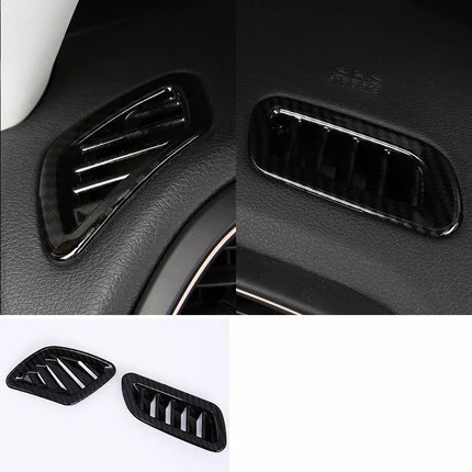 dashboard vent trim Для Jeep Renegade внутренняя карбоновая лампа для чтения рулевого колеса, ручка переключения передач, хромированная накладка, аксессуары для стайлинга автомобилей - Название цвета: dashboard vent trim
