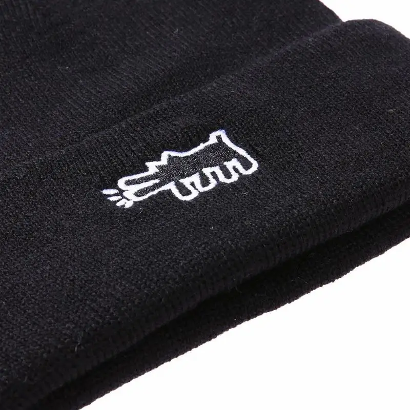 Пёс из мультфильма принт зима теплая шапка 2018 в стиле хип-хоп модные унисекс