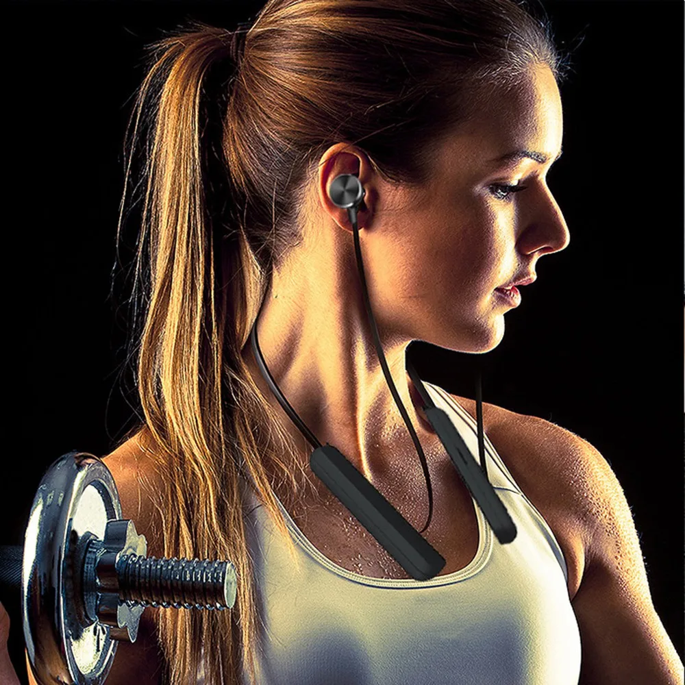 Наушники с шейным ободом Беспроводной гарнитура Bluetooth Поддержка TF карта