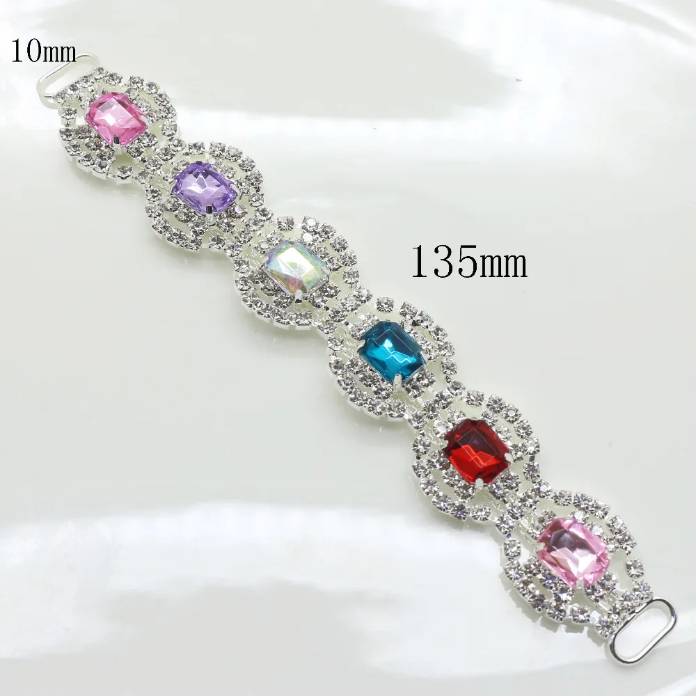 1pc135MM colorfu ошеломляющие накладки со стразами Соединительные элементы для бикини