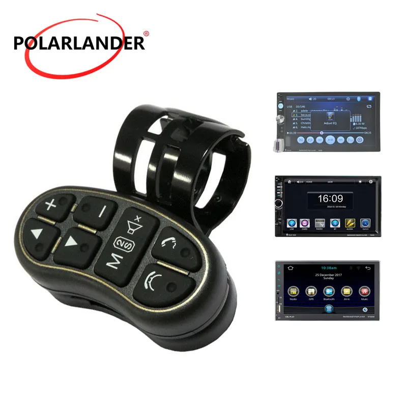 

Car Steering Wheel LED Light For Car Multimedia DVD Player 8 Button Bluetooth Wireless Universal Remote Control Use 2 Din Radio
