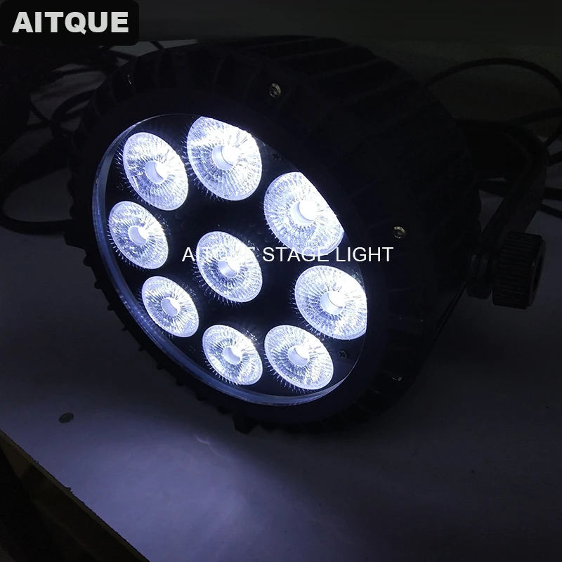 Водонепроницаемый прожсветильник Тор Dj 9x10w rgbw 4 в 1 dmx par ip65 dmx512 led светильник 2
