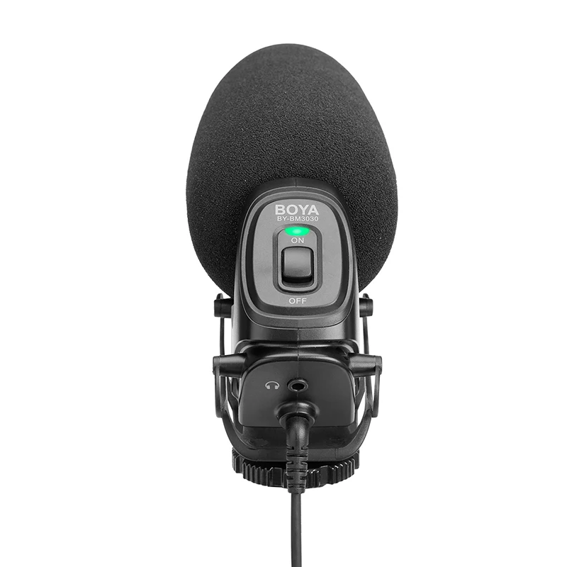 BOYA BY-BM3030 накамерный микрофон для DSLR камеры s Видео Аудио рекордеры конденсаторный микрофон с 1/4 винтом 3,5 мм разъем для речи
