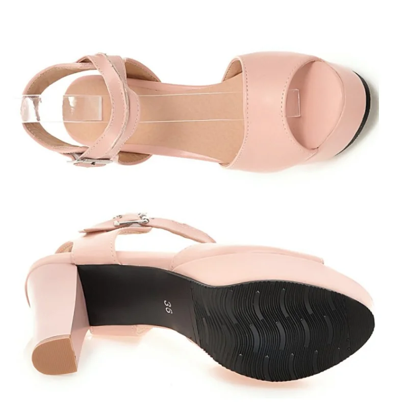 Женские босоножки на платформе и высоком каблуке женская пикантная качественная