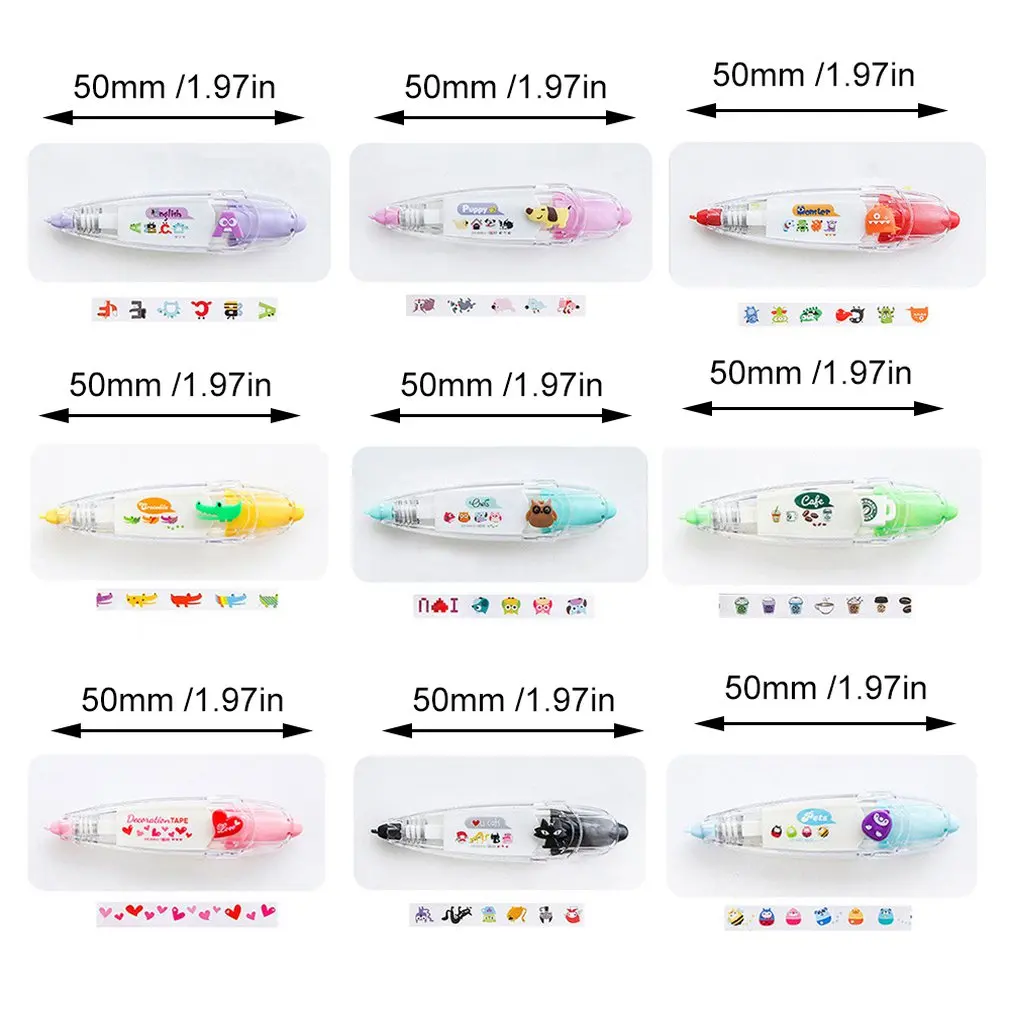 Creative Decorative Stationery Push Correction Tape Lace For Key Tags Student School Supplies Convenient | Канцтовары для офиса и