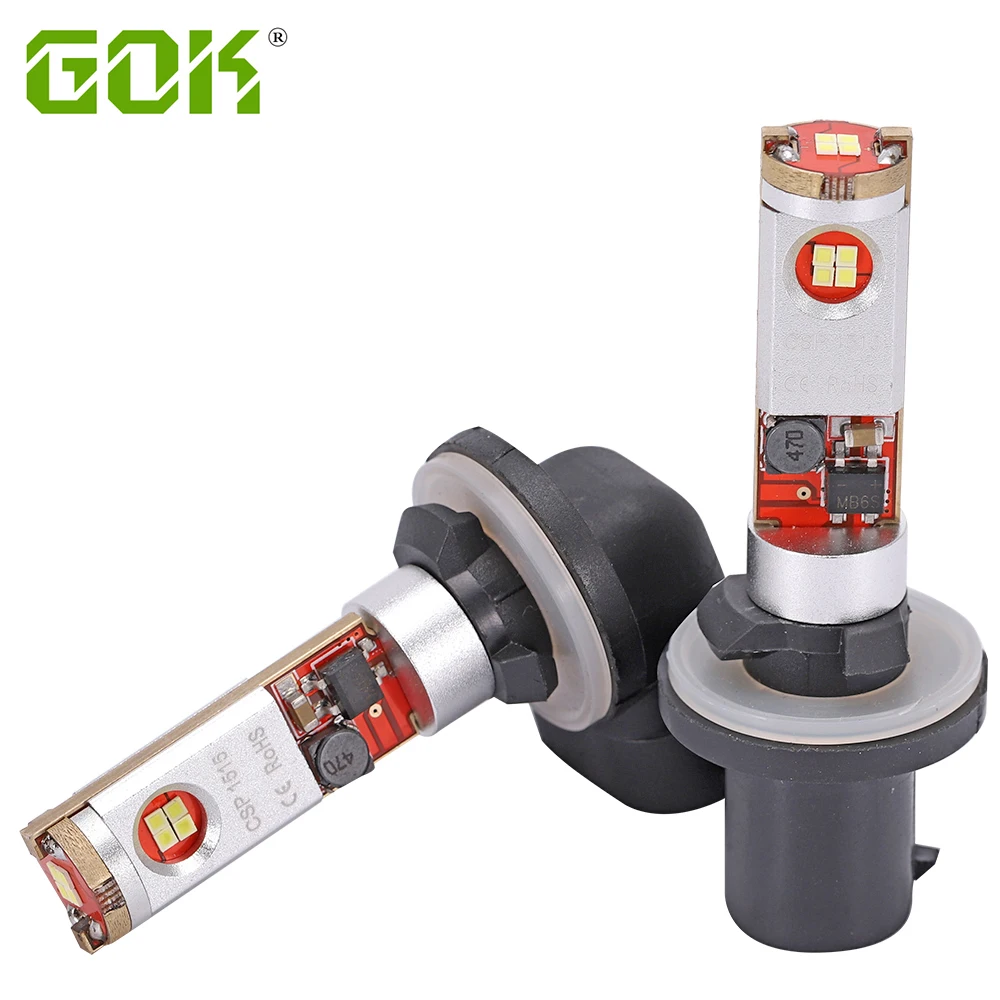 

10PCS 881 880 H27 LED High Power 6000K-6500K White 12 LED CSP CHIP Replacement Bulb For Car Fog Light Car led light 10-30v