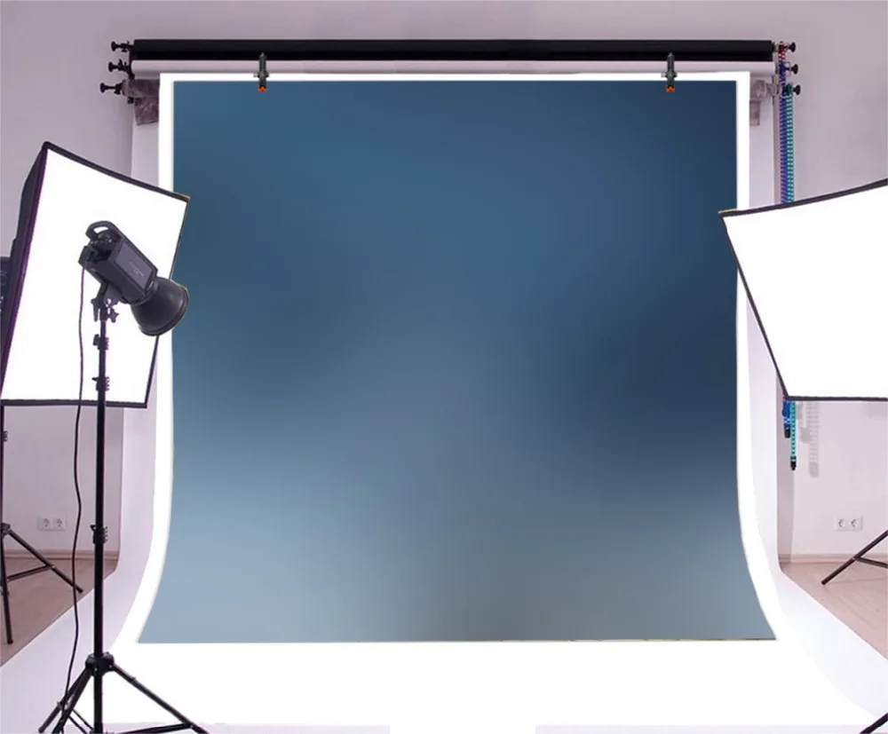 Laeacco Gradient Solid Light Blue Color Newborn Baby Shower Portrait Pattern Photographic Backgrounds Photocall Photo Studio | Электроника