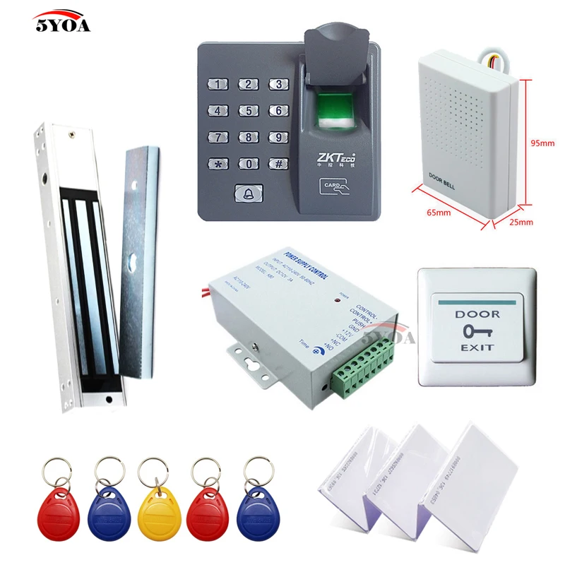 Комплект системы контроля доступа RFID по отпечатку пальца комплект деревянных