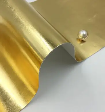 SICODA 138X50 см ПУ золото/серебро кожа искусственная кожа упаковка ручной работы Diy Ткань анимация проекты материал обуви - Цвет: gold 0.45mm