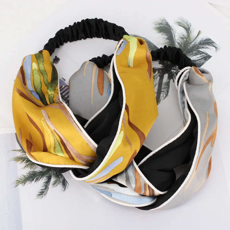 1 шт. новинка 2018 модные эластичные повязки на голову повязка в стиле бохо витой