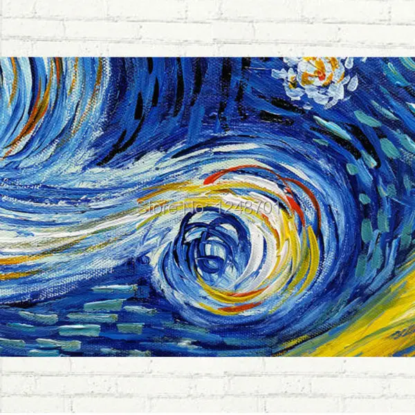 Известная художественная репликация Звездная ночь Ван Гога-качественная