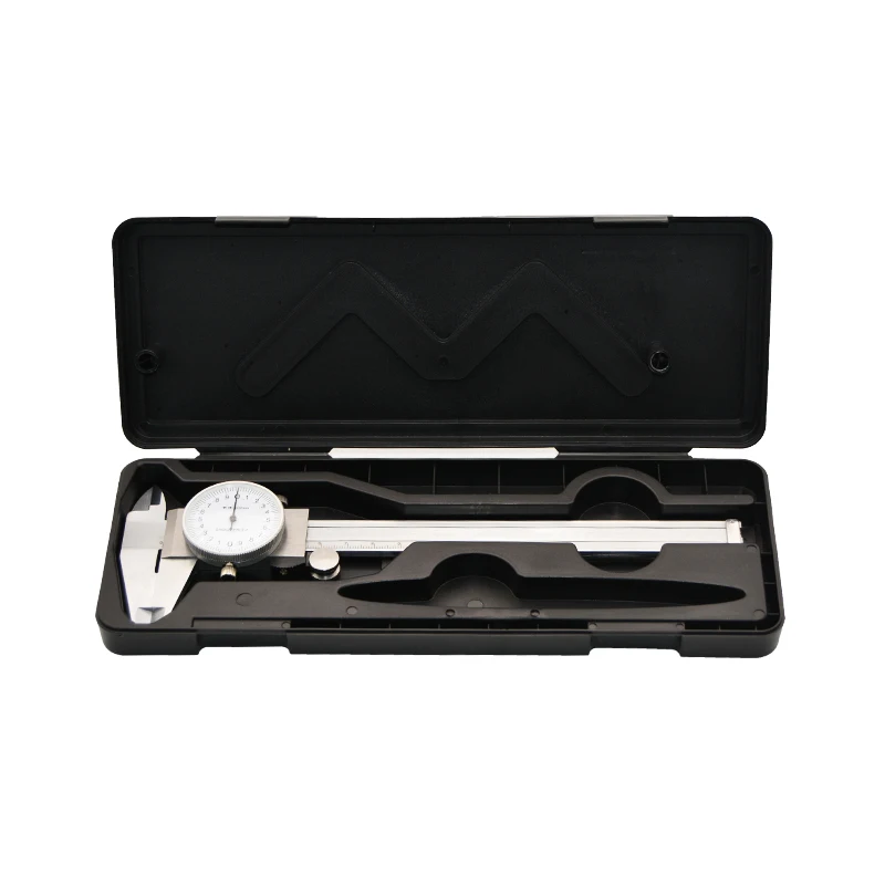 

6 Inch 150mm Dial calipers Stainless Steel Digital Vernier Caliper Micrometer Depth Measuring Tools matel calipers with box