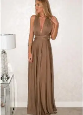 Style 9 Женские сексуальные женские макси Клубное Бандажное платье Длинные вечерние многоходовые качели платье-трансформер Бесконечность халат подружки невесты Boho женское платье - Цвет: Style 9