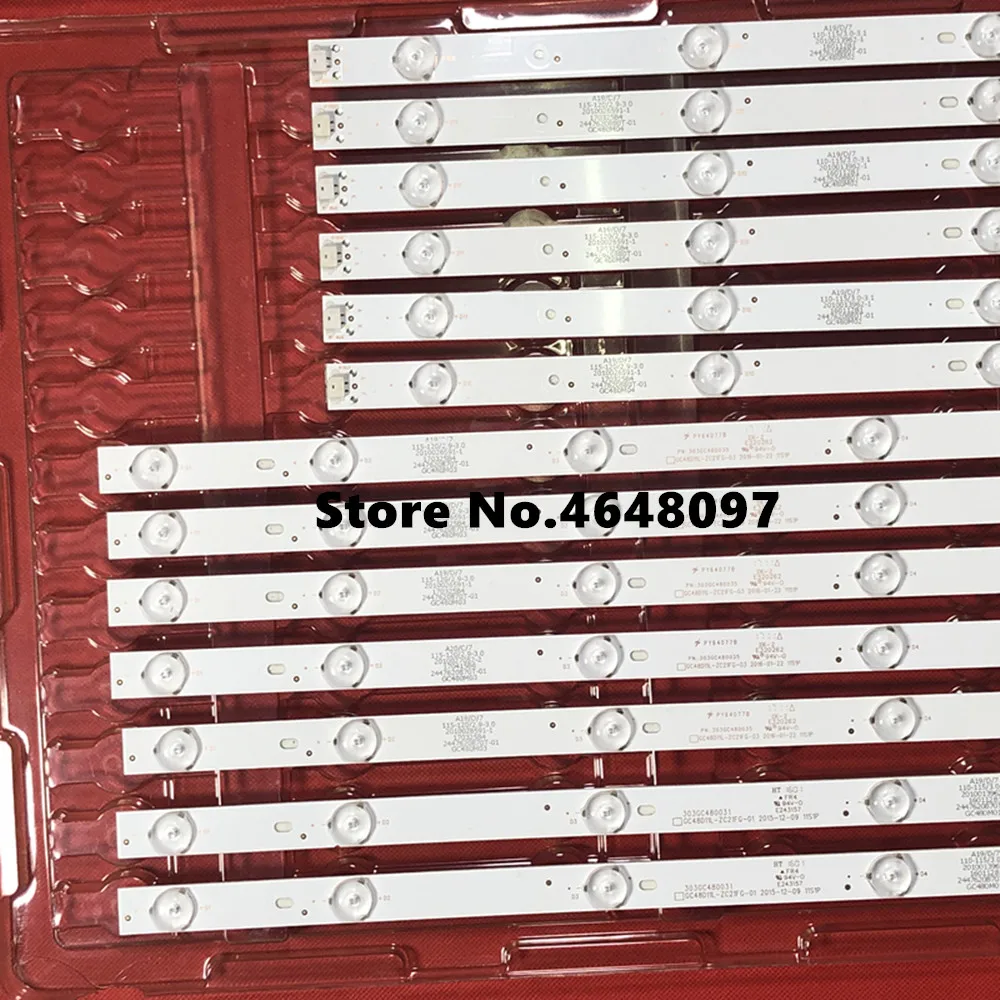 Светодиодный подсветка полосы 11 лампа для P hi ip s 48 &quotТВ BOEI480WU1 48PFF5081/T3 GC480M03 GC480M04
