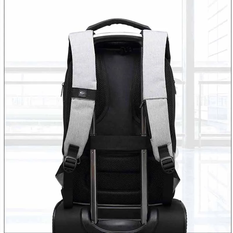 

BAIBU 2031 Multifunction 15.6" Laptop Backpack Men Travel Bag Waterproof USB Charging Student Backpack School Bags For Teenager