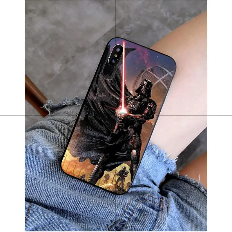 A4 Babaite Darth vader star wars умный чехол черный мягкий чехол для iPhone X XS MAX 6 6s 7 7 plus 8 8 Plus 5 5S SE XR - Цвет: A4