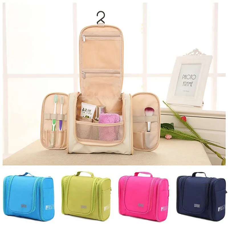 

Portable Travel Toiletry Wash Cosmetic Bag Makeup Storage Case Hanging Grooming