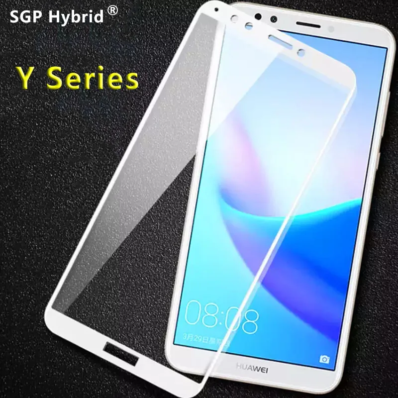 Защитное стекло для Huawei Y6 Prime 2018 Y7 Y3 Y9 закаленное защиты экрана на Y 3 6 7 9 6y Y6prime Y7prime