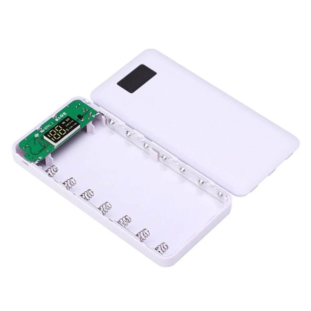 5V 2.1A 3 USB 7X18650 DIY Мобильный Внешний Аккумулятор Чехол комплект зарядное устройство чехол пайка дизайн