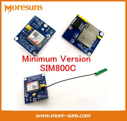 Бесплатная доставка SMS/MMS GSM | GPRS SIM800C макетная плата модуль беспроводной связи