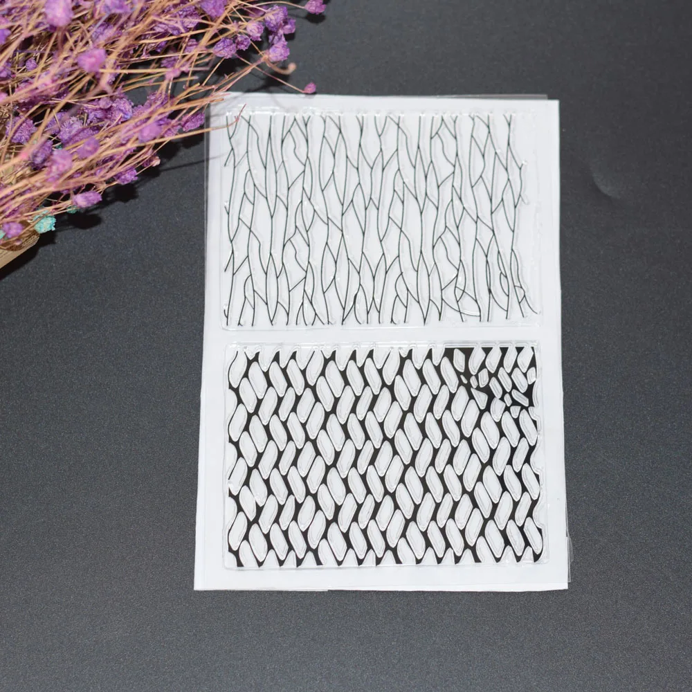 Новый Нерегулярные Pattern ясно штамп для Скрапбукинг прозрачной силиконовой