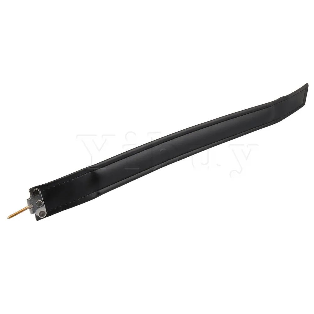 Yibuy черные кожаные ремни с мягкой подкладкой для левшей 59 5 х4 2 Х0 6 см3 120 басов|bass