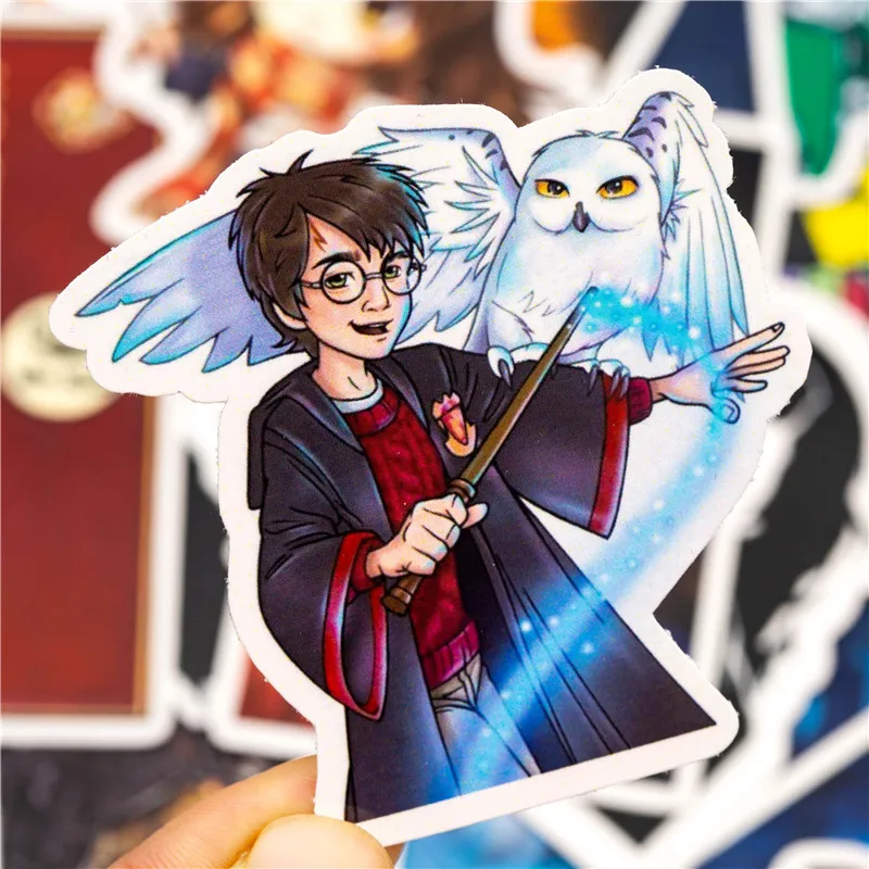 30 шт. случайные Harrypoter Стикеры из фильмов для детей игрушка тетрадь чемодан мото ноутбук скейтборд ПВХ водонепроницаемый мультфильм наклейки