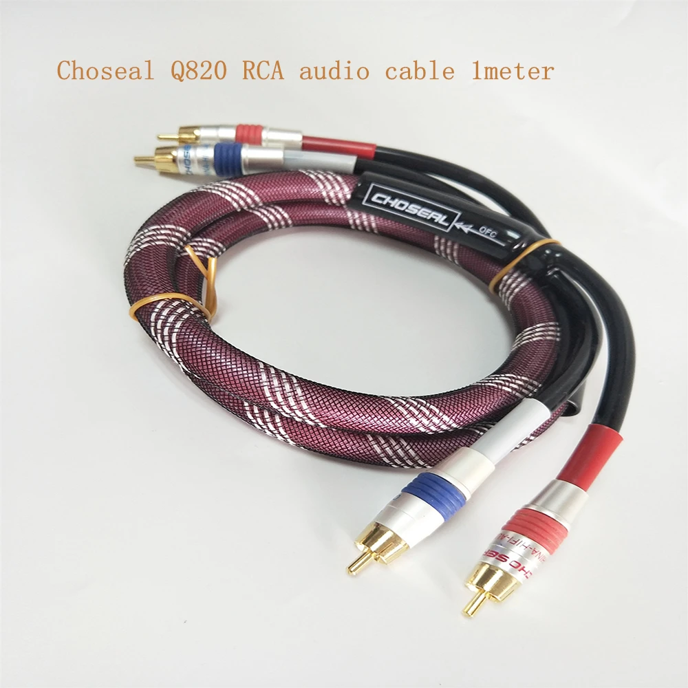 Choseal Q820 RCA аудио кабель Audiophile распродажа! Стерео Межблочные Hi-Fi кабели 24K позолоченные od13мм
