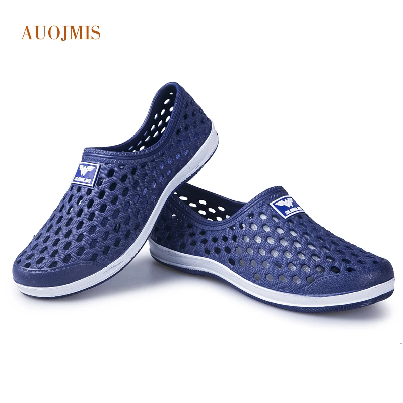 AUOJMIS 2019 new trend fashion casual hole shoes water hollow breathable beach | Обувь