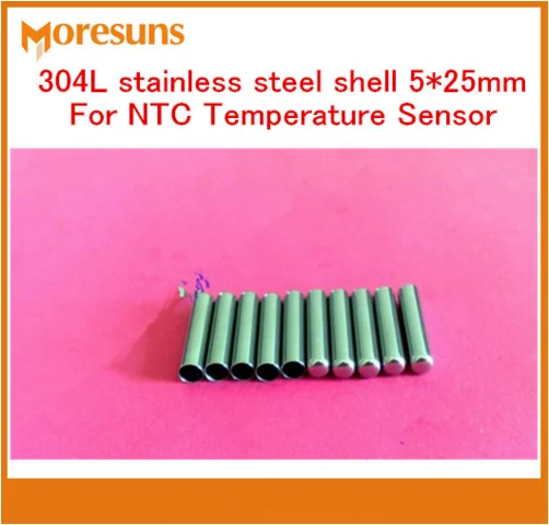 Fast Free Ship 50pcs High quality 304L stainless steel shell 5*25mm special for temperature sensor probe/stainless steel case