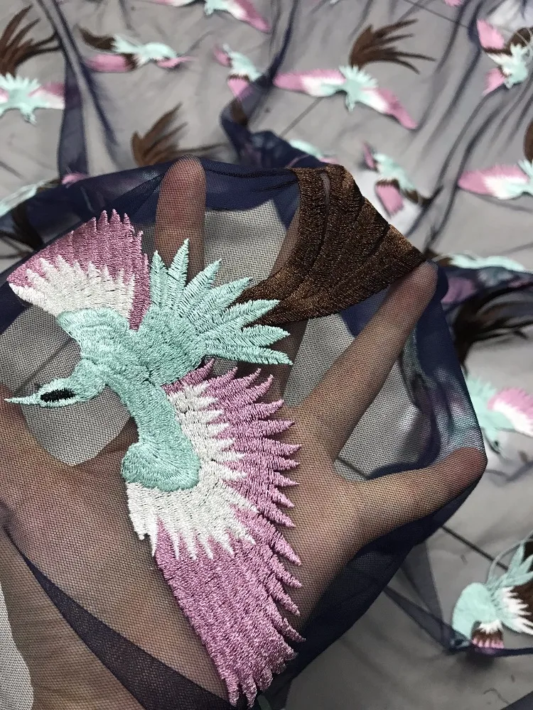 3D handmade/mesh Lace/Fabrics/colorful embroidery | Дом и сад