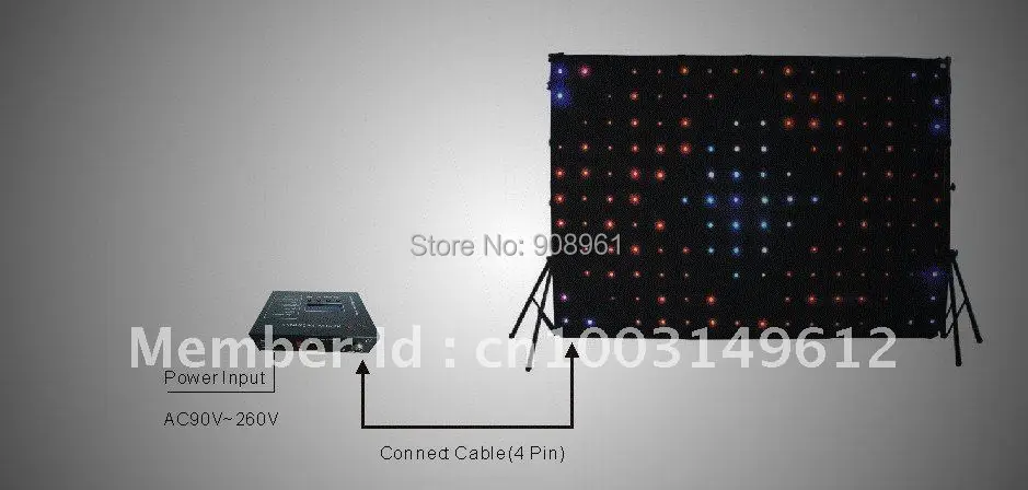 Многофункциональный контроллер для видеозанавесок RGB (1 ~ 30 кв. м) тканевый с