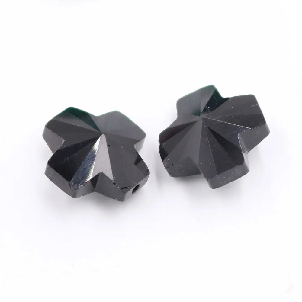 Хрустальный крест ZHUBI 20 шт./лот подвеска с вертикальным отверстием 14 мм оптовая