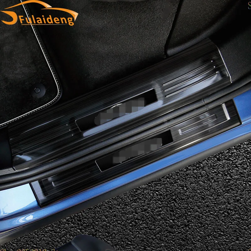 Для нового VOLVO XC60 2018 защита порога из нержавеющей стали Накладка на порог