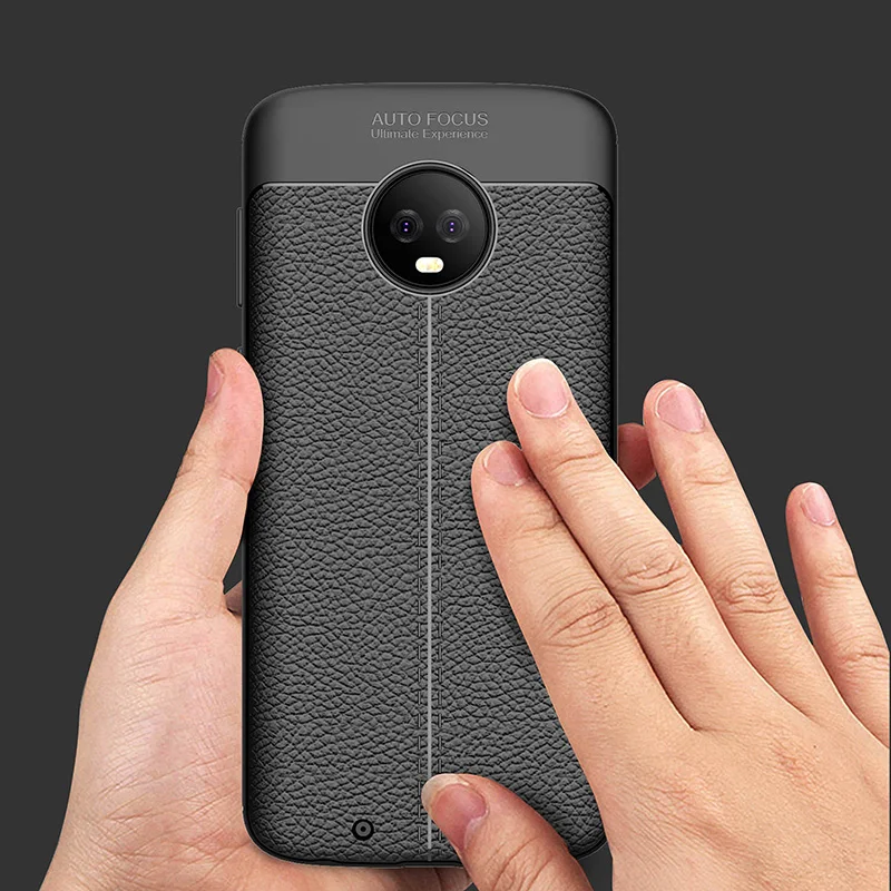 Кожаный чехол Litchi для Motorola Moto E4 C E5 Play Go G4 G5 G5S G6 Plus X4 Z2 Z3 Play TPU мягкий чехол для Moto E4 Plus EU Coque