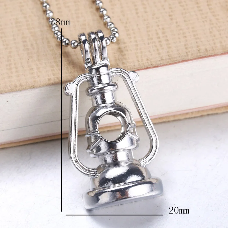 5pcs Kerosene Lamp Pearl Cage Jewelry DIY Bead Locket Pendant Aromatherapy Essential Oil Diffuser For Oyster | Украшения и