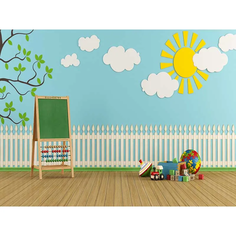 Фон для фотосъемки Allenjoy задний фон детской с изображением деревянного пола